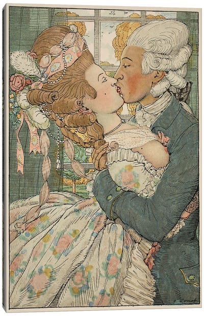 Le Baiser, 1918  Canvas Art Print