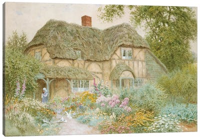 A Surrey Cottage  Canvas Art Print