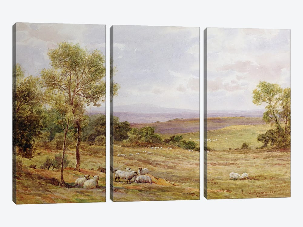 Cumberland hills from Wardrew House, Gilston  by James Aumonier 3-piece Art Print