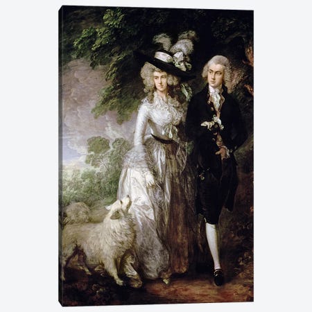 Mr and Mrs William Hallett  Canvas Print #BMN360} by Thomas Gainsborough Art Print