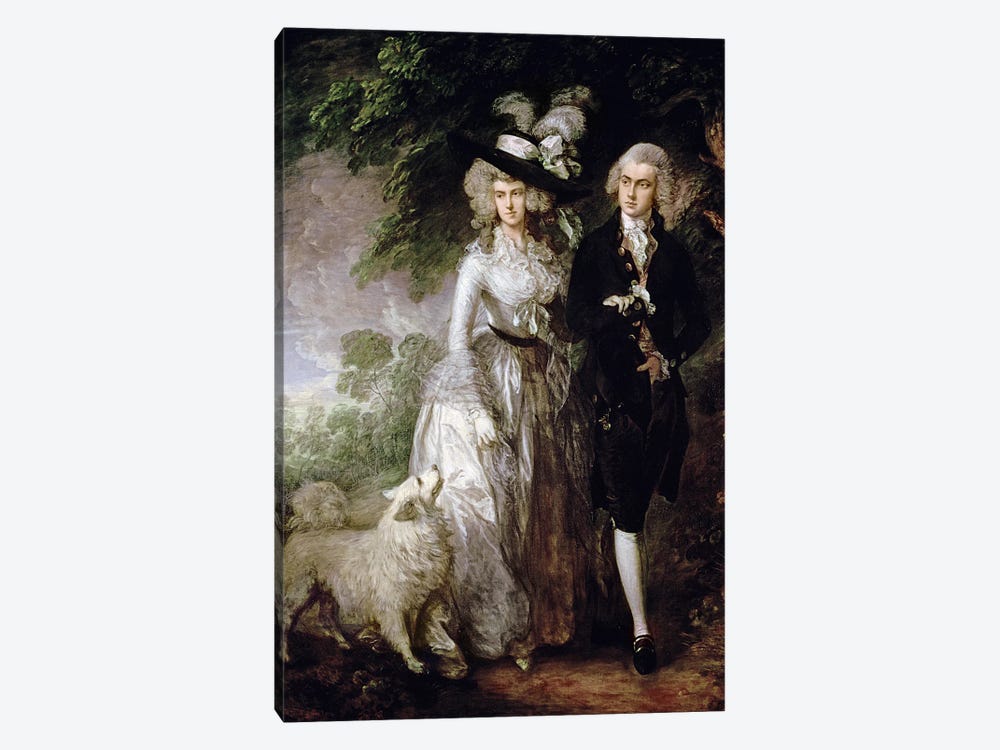 Mr and Mrs William Hallett  by Thomas Gainsborough 1-piece Art Print
