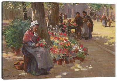 The Flower Seller, 1912  Canvas Art Print