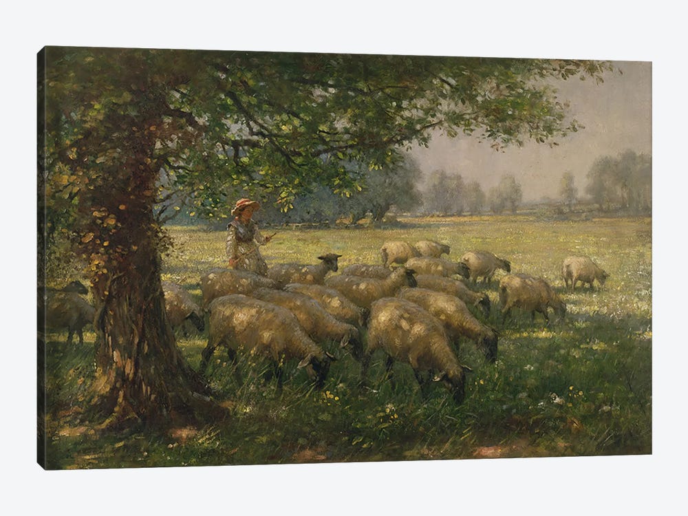 The Shepherdess  by William Kay Blacklock 1-piece Art Print