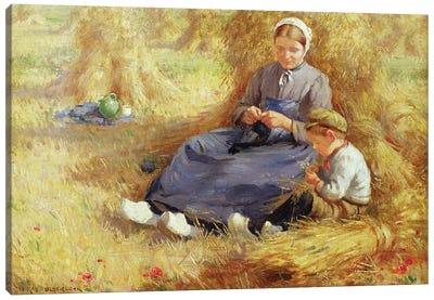 Midday rest, 1915  Canvas Art Print