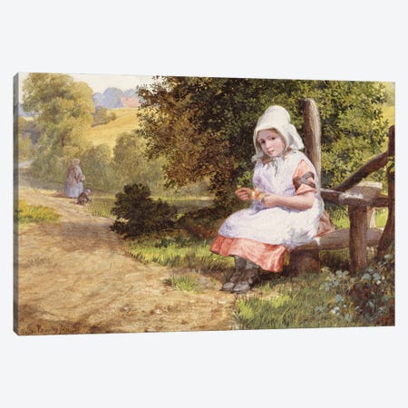 Resting, 1865  Canvas Print #BMN3624} by Valentine Walter Lewis Bromley Canvas Wall Art