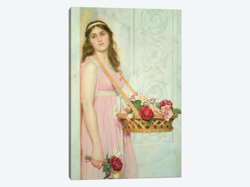The Flower Seller, 1929  by George Lawrence Bulleid 1-piece Canvas Art