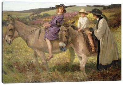 The Donkey Ride, 1912  Canvas Art Print