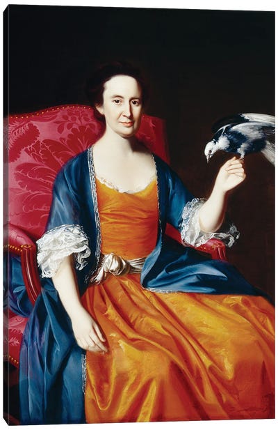 Mrs. Benjamin Hallowell, 1766/67  Canvas Art Print