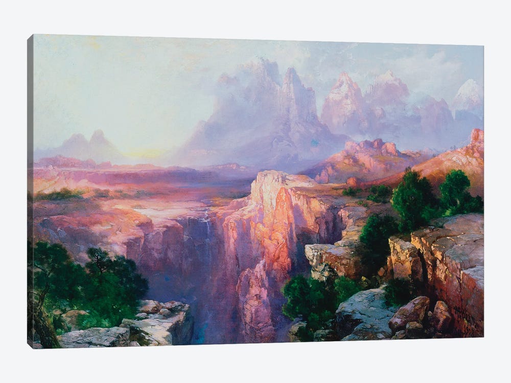 Rock Towers of the Rio Virgin, 1908  1-piece Canvas Print
