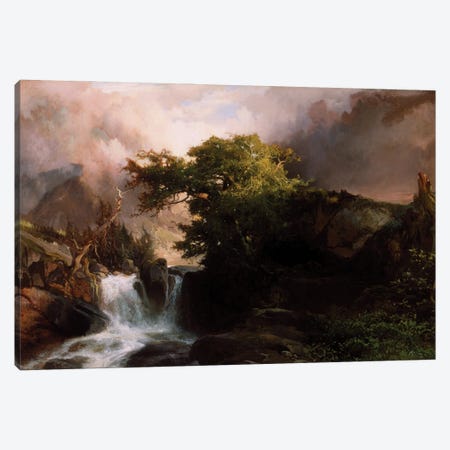 A Mountain Stream, 1869  Canvas Print #BMN3661} by Thomas Moran Canvas Art Print