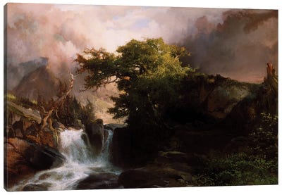 A Mountain Stream, 1869  Canvas Art Print - Thomas Moran