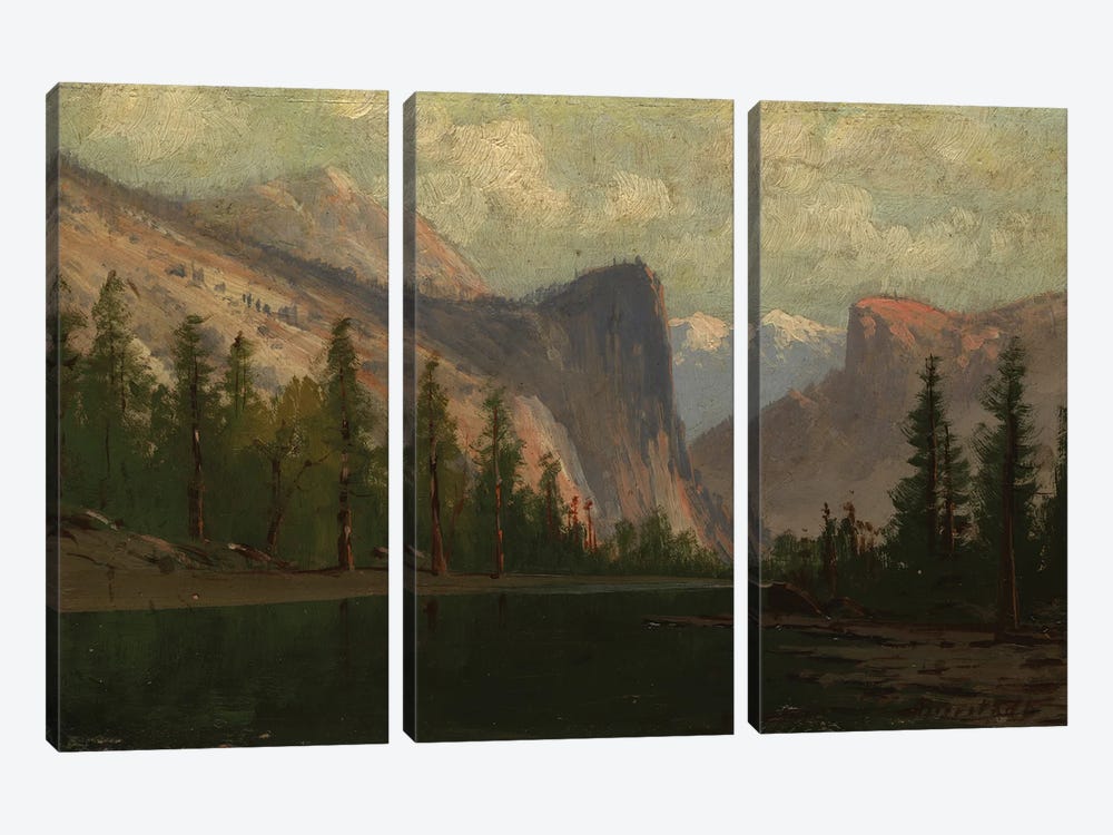 Yosemite  by Albert Bierstadt 3-piece Canvas Art Print