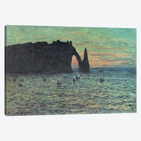The Hollow Needle at Etretat, 1883  Canvas Print #BMN3668} by Claude Monet Canvas Print