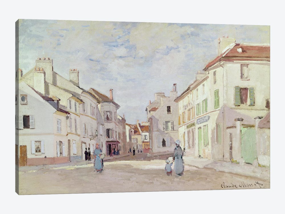Rue de la Chaussee at Argenteuil  by Claude Monet 1-piece Canvas Art