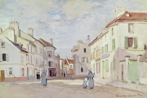 Claude Monet: Rue de la Chaussee at Argenteuil  by Claude Monet