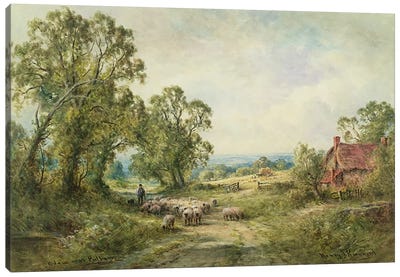 A Lane Near Pulborough  Canvas Art Print