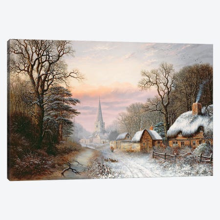 Winter landscape, 1869  Canvas Print #BMN3697} by Charles Leaver Art Print