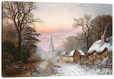 Winter landscape, 1869  Canvas Art Print