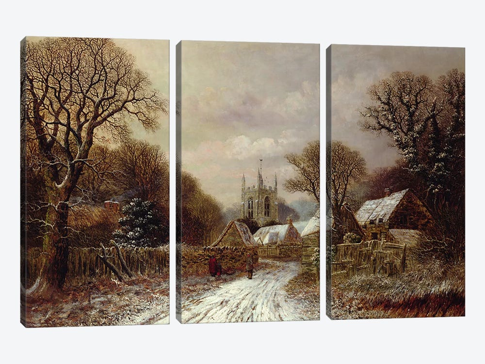 Gretton, Northamptonshire  by Charles Leaver 3-piece Canvas Wall Art