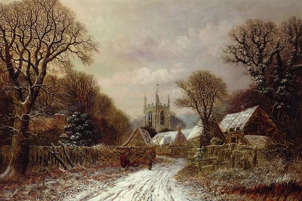 Snowscapes: Gretton, Northamptonshire  by Charles Leaver