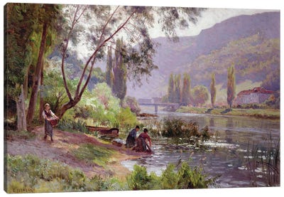 At the River's Edge  Canvas Art Print