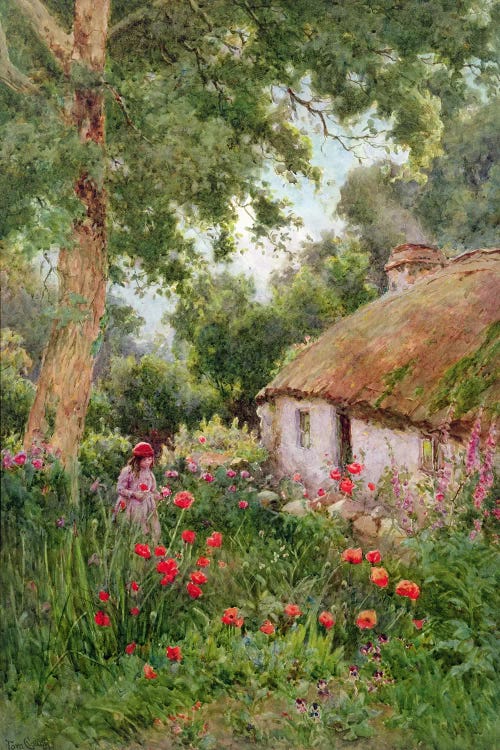 A Cottage Garden  by Tom Clough wall art