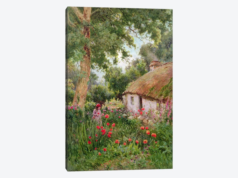 A Cottage Garden  by Tom Clough 1-piece Canvas Art