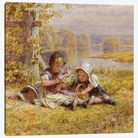 A Posy for Mother, 1867  Canvas Print #BMN3732} by William Stephen Coleman Canvas Print