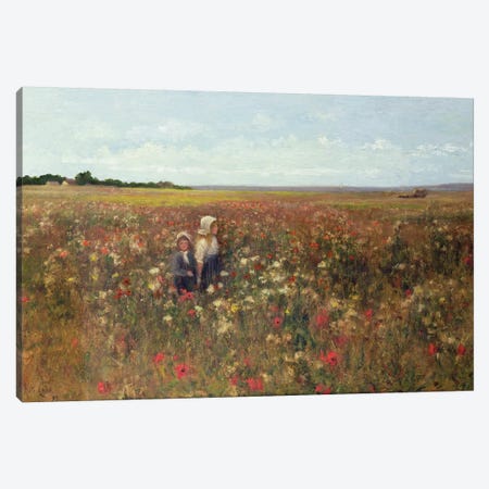 The Poppyfield, 1897  Canvas Print #BMN3734} by Kate Colls Canvas Wall Art
