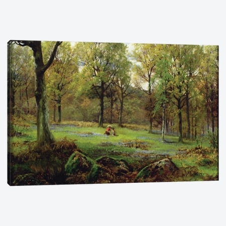In the Woods  Canvas Print #BMN3739} by Henry Crossland Art Print