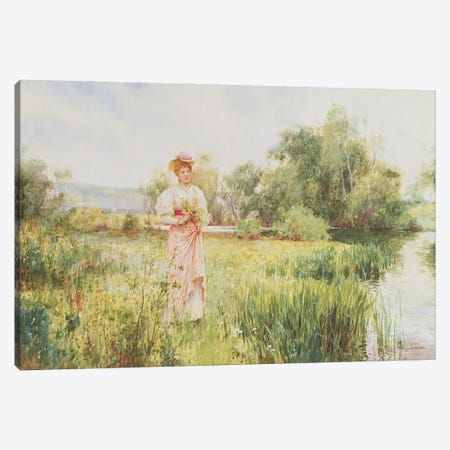 By the River, 1896  Canvas Print #BMN3741} by Alfred Glendening Canvas Art
