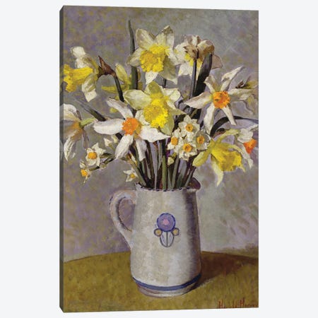 Daffodils  Canvas Print #BMN3750} by Harold Harvey Canvas Art Print