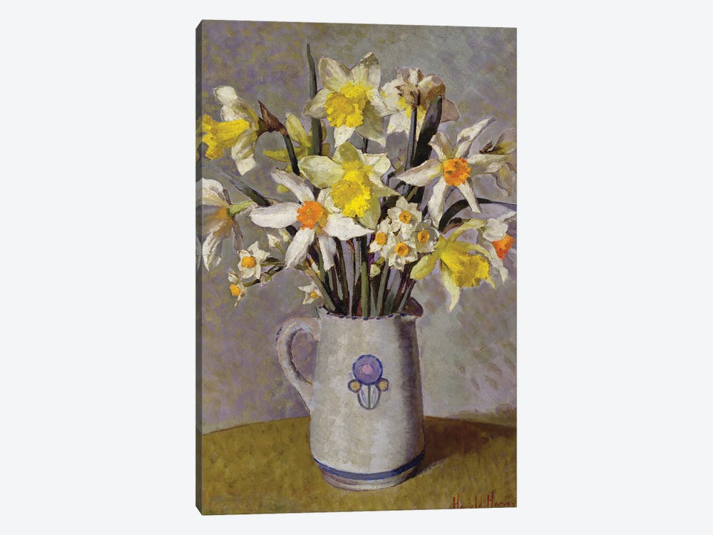 Daffodils  by Harold Harvey 1-piece Canvas Art Print