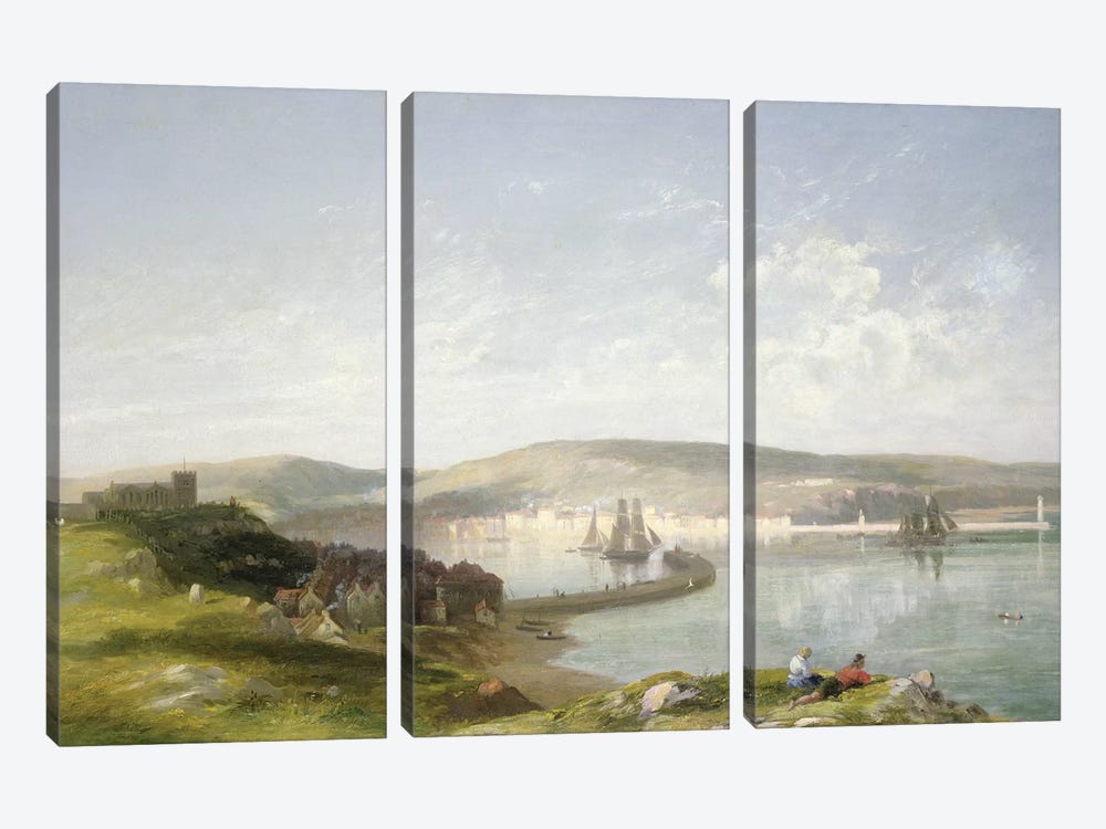 The Estuary, 1869  by James Francis Danby 3-piece Canvas Wall Art