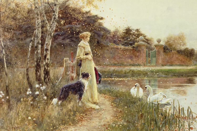 Autumn Leaves, 1895  by Thomas James Lloyd wall art
