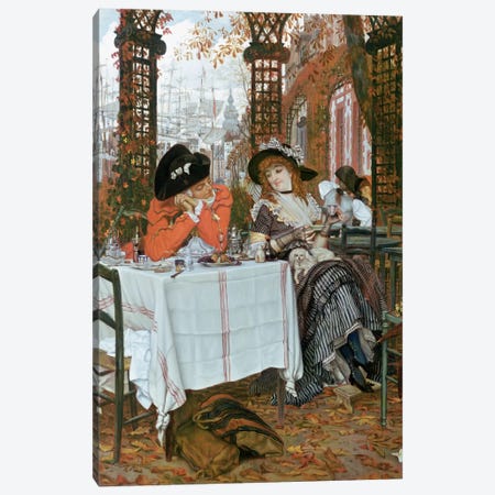 A Luncheon  Canvas Print #BMN375} by James Jacques Joseph Tissot Canvas Print