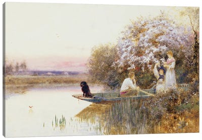 Picking Blossoms. 1895  Canvas Art Print