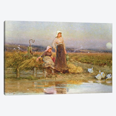 The Gleaners, 1896  Canvas Print #BMN3764} by Thomas James Lloyd Canvas Print