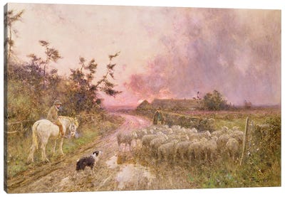 At the End of the Day, 1910  Canvas Art Print