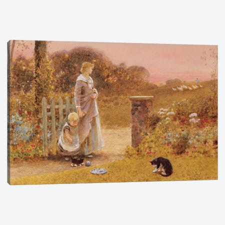 Evening, 1895  Canvas Print #BMN3769} by Thomas James Lloyd Canvas Artwork