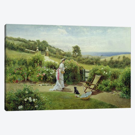 In the Garden, 1903  Canvas Print #BMN3772} by Thomas James Lloyd Canvas Print