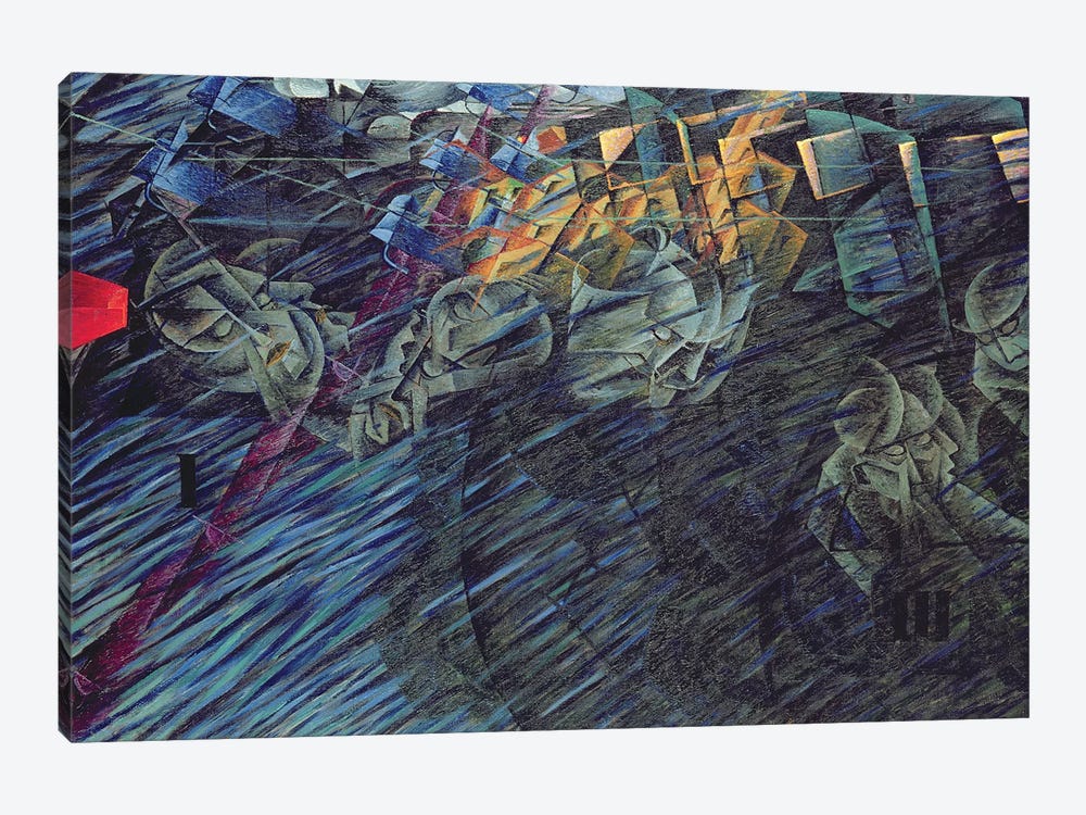 States of Mind: Those Who Go, 1911  by Umberto Boccioni 1-piece Canvas Art