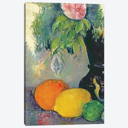 Flowers and fruits, c.1880   Canvas Print #BMN3817} by Paul Cezanne Art Print