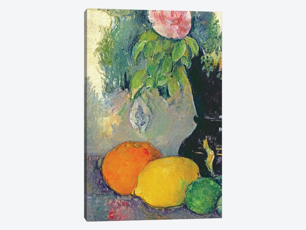 Flowers and fruits, c.1880   by Paul Cezanne 1-piece Canvas Art