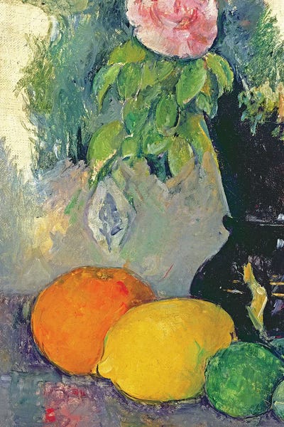 European Décor: Flowers and fruits, c.1880   by Paul Cezanne