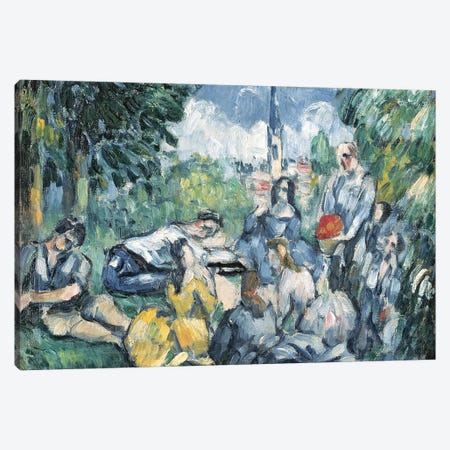 Dejeuner sur l'herbe, 1876-77   Canvas Print #BMN3822} by Paul Cezanne Art Print