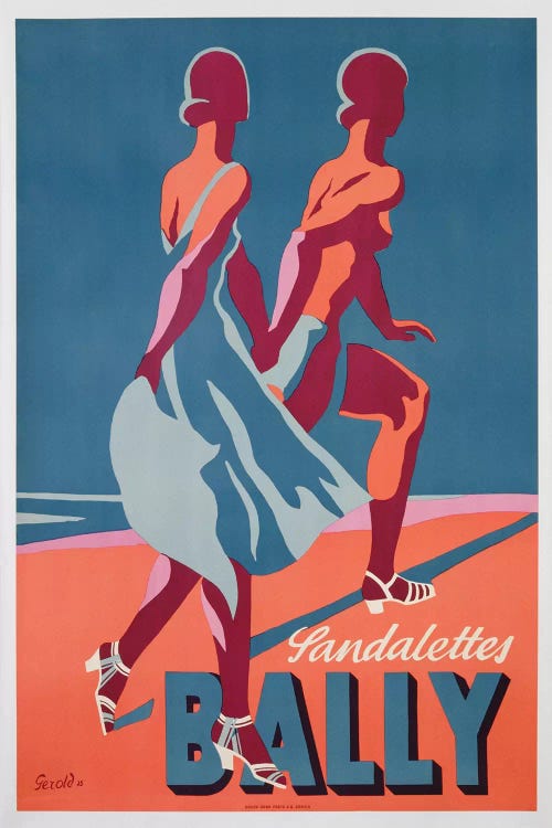 Advertisement for Bally sandals, 1935 