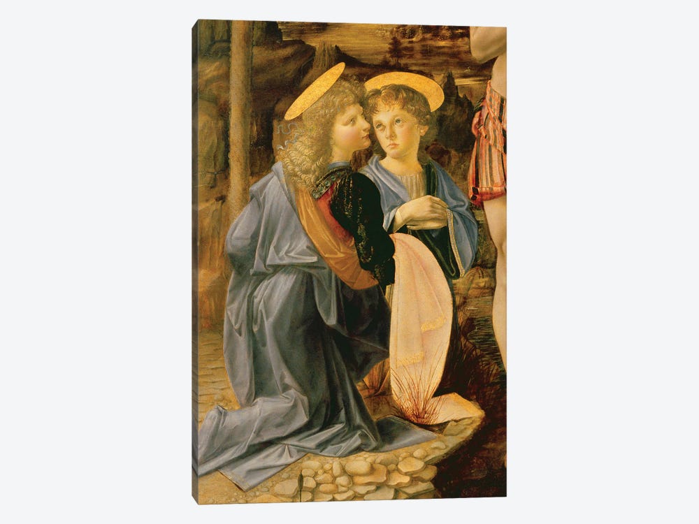 The Baptism of Christ by John the Baptist, c.1475   by Andrea del Verrocchio 1-piece Canvas Artwork