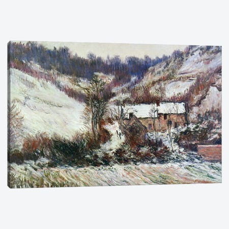Snow near Falaise, Normandy, c.1885-86  Canvas Print #BMN3840} by Claude Monet Art Print