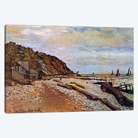 Boatyard near Honfleur, 1864  Canvas Print #BMN3844} by Claude Monet Canvas Wall Art